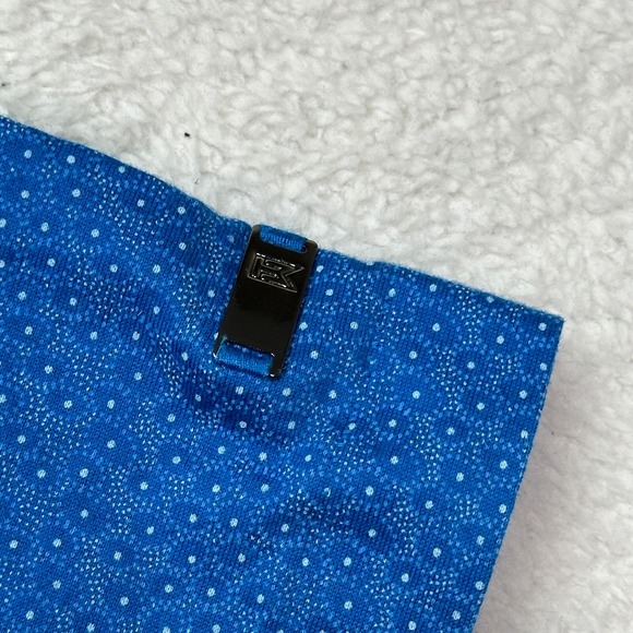 Tiger Woods Golf Polo Shirt Mens Size XL Blue Geometric Short Sleeve Henley - Picture 5 of 10